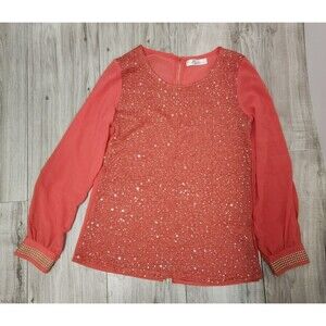 Paccio Coral See Thur Shirt Woman's Size S/M